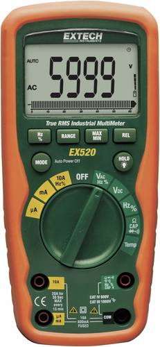 Extech EX520 Hand-Multimeter digital Wasserdicht (IP67) CAT III 1000 V