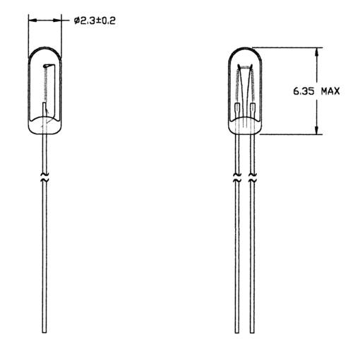 21616300 Spezialglühlampe Klar T3/4 WT 16V 30mA 1 Set