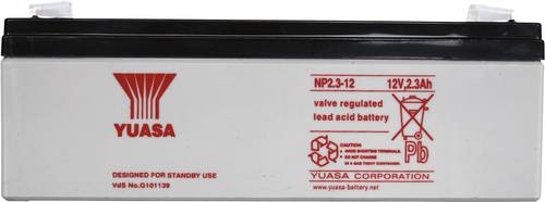 Yuasa NP2.3-12 NP2.3-12 Bleiakku 12V 2.3Ah Blei-Vlies (AGM) (B x H x T) 178 x 64 x 34mm Flachstecker