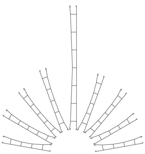 Viessmann Modelltechnik 4132 H0 Fahrdraht H0 Märklin C-Gleis (mit Bettung) 172.5mm 5St.