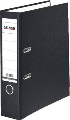 Falken Ordner PP-Color DIN A4 Rückenbreite: 80mm Schwarz 2 Bügel 9984089