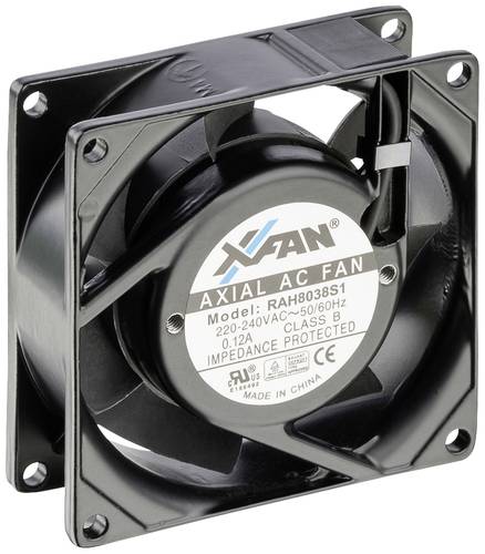 X-Fan RAH8038S1 Axiallüfter 230 V/AC 36 m³/h (L x B x H) 80 x 80 x 38mm