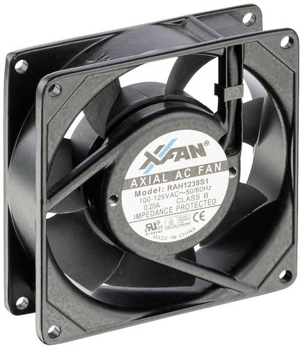 X-Fan RAH1238S1 Axiallüfter 230 V/AC 163 m³/h (L x B x H) 120 x 120 x 38mm