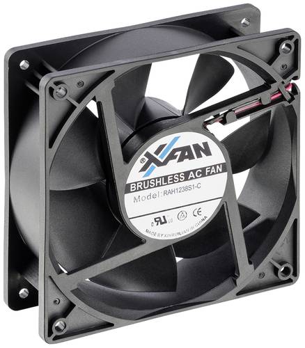 X-Fan RAH1238S1-C Axiallüfter 230 V/AC 180 m³/h (L x B x H) 120 x 120 x 38mm