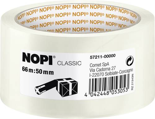 Nopi 57211 Packband Transparent (L x B) 66m x 50mm 1St.