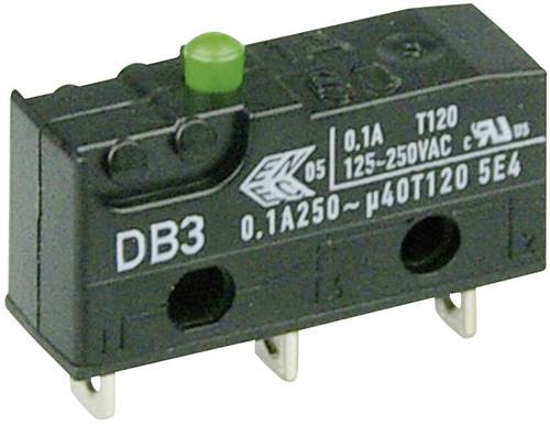 ZF DB3C-A1AA Mikroschalter DB3C-A1AA 250 V/AC 0.1A 1 x Ein/(Ein) tastend