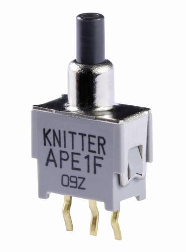 Knitter-Switch APE 1F APE 1F Drucktaster 48V DC/AC 0.05A 1 x Ein/(Ein) tastend (L x B) 9.5mm x 5mm 1