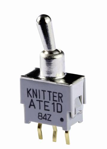 Knitter-Switch ATE 2D ATE 2D Kippschalter 48V DC/AC 0.05A 2 x Ein/Ein rastend 1St.