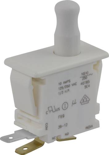 ZF F69-30A F69-30A Drucktaster 250 V/AC 10A 1 x Ein/(Ein) tastend 1St.