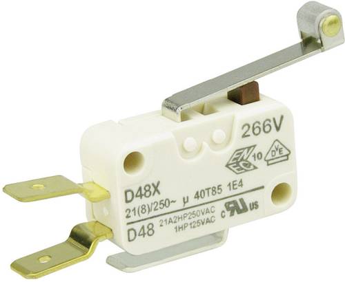 ZF D489-V3RD Mikroschalter D489-V3RD 250 V/AC 21A 1 x Ein/(Ein) tastend 1St.