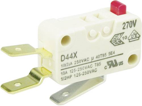 ZF D449-V3AA Mikroschalter D449-V3AA 250 V/AC 10A 1 x Ein/(Ein) tastend