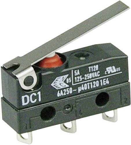 ZF DC1C-A1LC Mikroschalter DC1C-A1LC 250 V/AC 6A 1 x Ein/(Ein) IP67 tastend 1St.