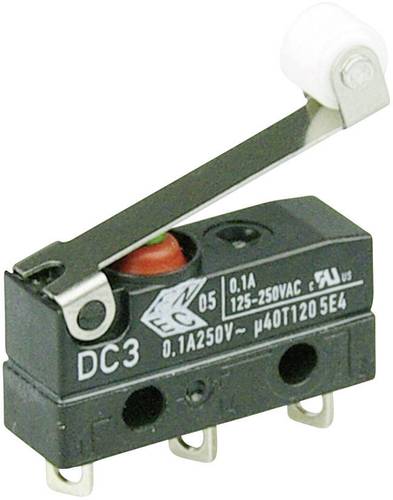 ZF DC3C-A1RC Mikroschalter DC3C-A1RC 250 V/AC 0.1A 1 x Ein/(Ein) IP67 tastend 1St.