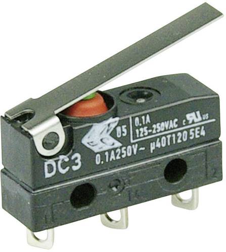 ZF DC3C-A1LC Mikroschalter DC3C-A1LC 250 V/AC 0.1A 1 x Ein/(Ein) IP67 tastend 1St.