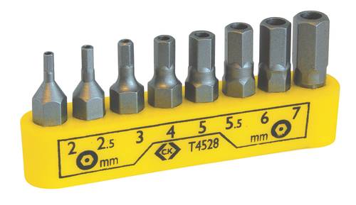 C.K T4528 Bit-Set 8teilig Innen-Sechskant BO