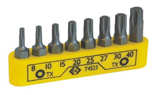 C.K T4523 Bit-Set 8teilig Innen-Sechsrund (TX)