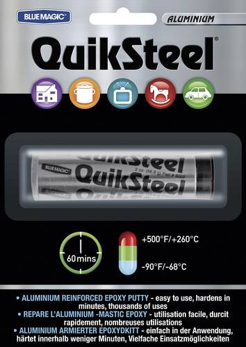 QuikSteel 16402EU Epoxid-Powerknete Aluminium 57g