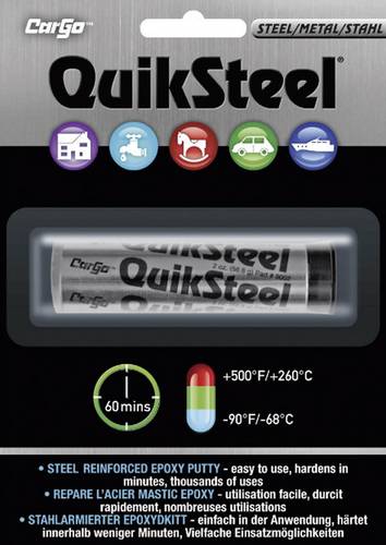 QuikSteel 16002EU - Stahlarmierter Expoxidkit 56.8g