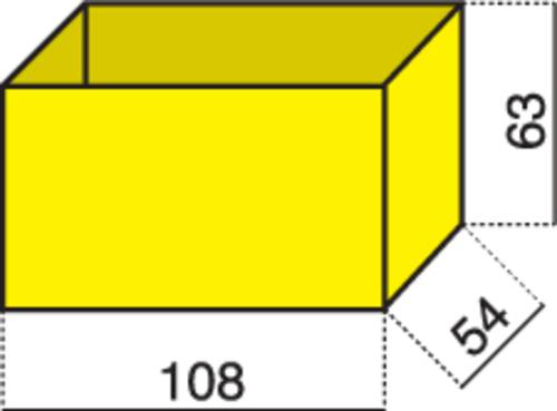 Hünersdorff Sortimentskoffer-Einsatz (L x B x H) 108 x 54 x 63mm Anzahl Fächer: 1 Inhalt