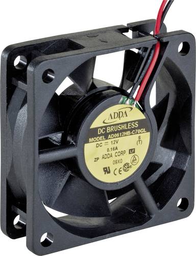 ADDA AD0612HB-C70GL Axiallüfter 12 V/DC 29.0 m³/h (L x B x H) 60 x 60 x 20mm