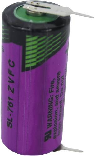 Tadiran Batteries SL 761 PR Spezial-Batterie 2/3 AA U-Lötpins Lithium 3.6V 1500 mAh 1St.