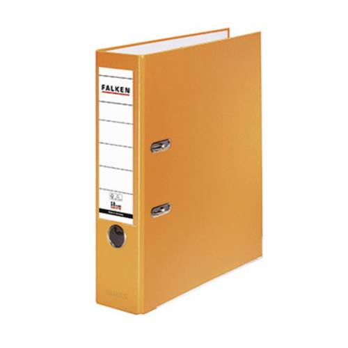 Falken Ordner PP-Color DIN A4 Rückenbreite: 80mm Orange 2 Bügel 11286721