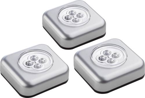 Müller-Licht 400136 Mobile Kleinleuchte 3er Set LED Silber