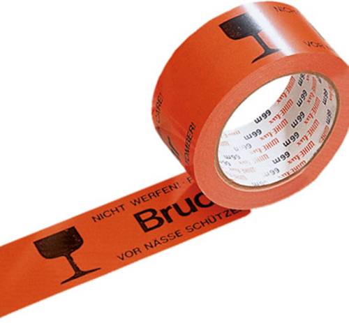 Signalklebeband Text des Aufdrucks: Bruchgefahr (L x B) 60m x 50mm PP 66m