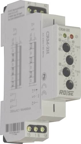 Rose LM CRM-2HE/UNI CRM-2HE/UNI Zeitrelais Multifunktional 1 St. Zeitbereich: 0.1s - 10 Tage 1 Wechs