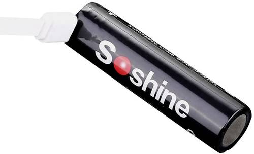 Soshine 18650USB-3.7-3600 USB-Micro-B Akku 18650 Li-Ion 3.6V 3600 mAh