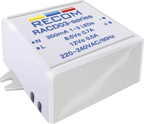 Recom Lighting RACD03-700 LED-Konstantstromquelle 3W 700mA 4.5 V/DC Betriebsspannung max.: 264 V/AC