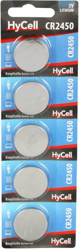 HyCell Knopfzelle CR 2450 3V 5 St. Lithium CR2450