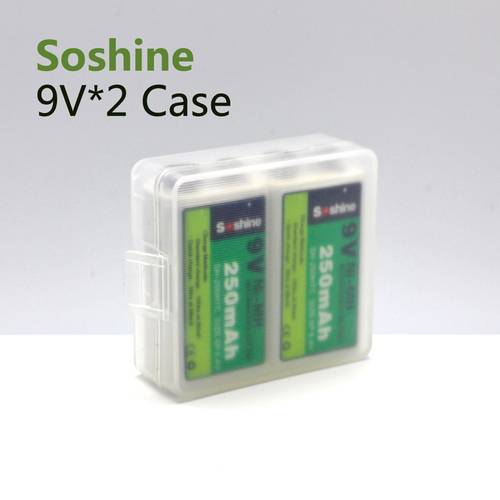 Soshine SBC-018 Batteriebox 2x 9V Block (L x B x H) 54 x 52 x 19mm