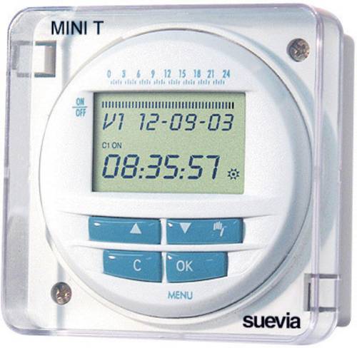 Suevia Practic Log Unterputz-Zeitschaltuhr digital 230 V/AC 3680W