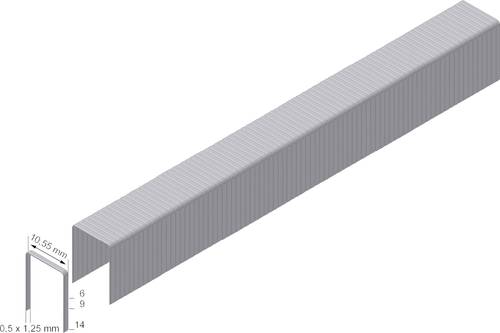 Prebena PF09CNK Heftklammern Typ PF 5000 St. Abmessungen (L x B) 9mm x 10.55mm