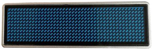 LED-Namensschild Blau 44 x 11 Pixel (B x H x T) 93 x 30 x 6mm 125909