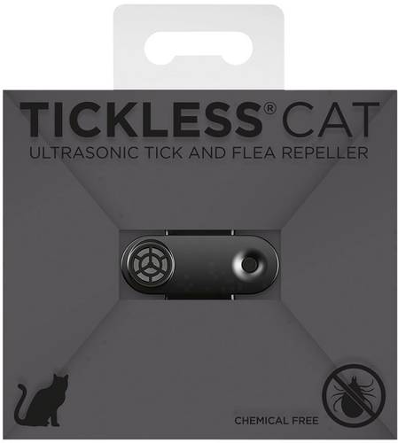 Tickless Cat Cat01BL Ultraschall Zeckenschutz (L x B x H) 38 x 16.5 x 15.6mm Schwarz 1St.