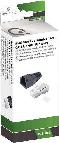 Quadrios RJ-45 Steckverbinder Set-CAT 5e 1906C172 Stecker