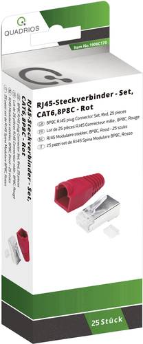 Quadrios RJ-45 Steckverbinder Set-CAT 6 1906C170 Stecker