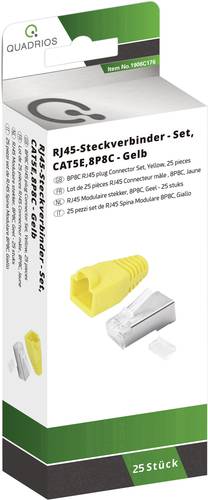 Quadrios RJ-45 Steckverbinder Set-CAT 5e 1906C176 Stecker