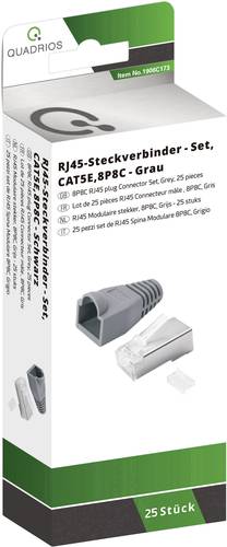 Quadrios RJ-45 Steckverbinder Set-CAT 5e 1906C173 Stecker