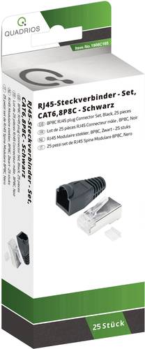 Quadrios RJ-45 Steckverbinder Set-CAT 6 1906C165 Stecker