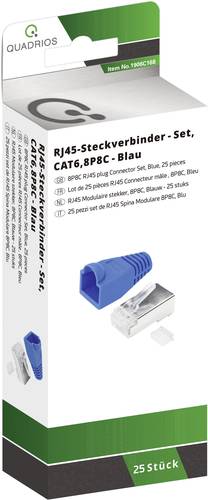 Quadrios RJ-45 Steckverbinder Set-CAT 6 1906C168 Stecker