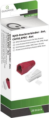 Quadrios RJ-45 Steckverbinder Set-CAT 5e 1906C177 Stecker