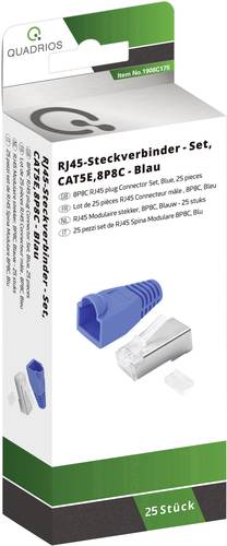 Quadrios RJ-45 Steckverbinder Set-CAT 5e 1906C175 Stecker