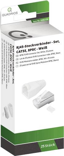 Quadrios RJ-45 Steckverbinder Set-CAT 5e 1906C178 Stecker