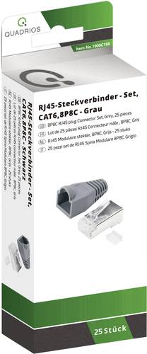 Quadrios RJ-45 Steckverbinder Set-CAT 6 1906C166 Stecker