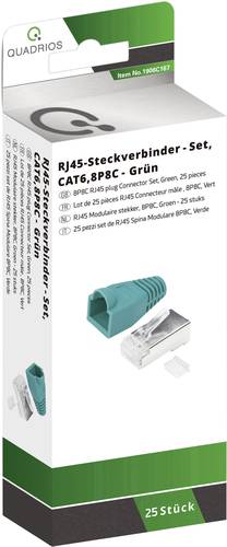 Quadrios RJ-45 Steckverbinder Set-CAT 6 1906C167 Stecker