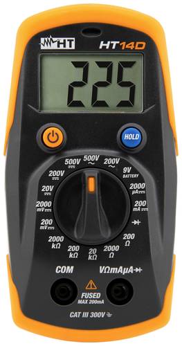 HT Instruments HT14D Hand-Multimeter digital CAT II 600 V