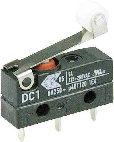 ZF DC1C-H1RB Mikroschalter DC1C-H1RB 250 V/AC 6A 1 x Ein/(Ein) IP67 tastend 1St.